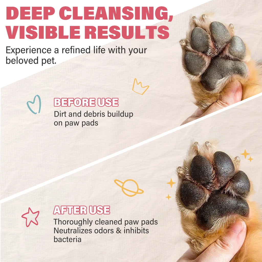 100mlPaw Cleaner Foam Dog Claw Cleaner Cat Paw Cleaner Waterless Pet