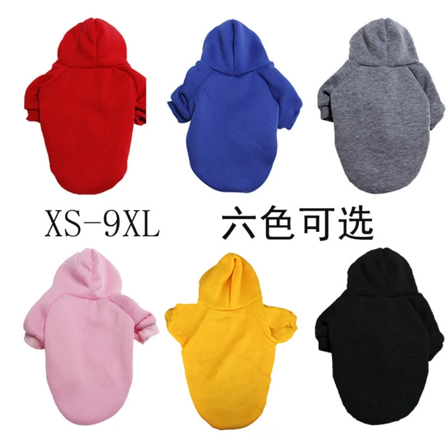 Winter Dog Clothes Sport Hoodies Sweatshirts Warm Coat Clothing Autumn