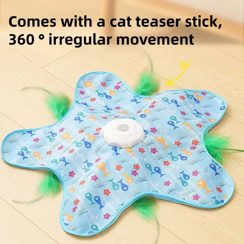 Cat Hunting Carpet with Teaser