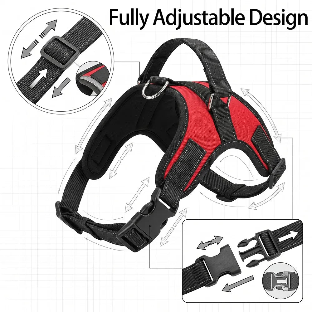 No-Pull Reflective Dog Harness