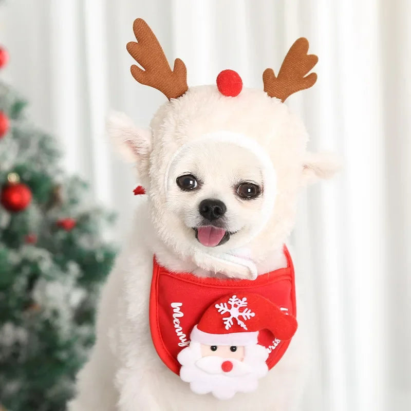 Christmas Pet Cat Dog Hat Santa Small Puppy Xmas Holiday Costume