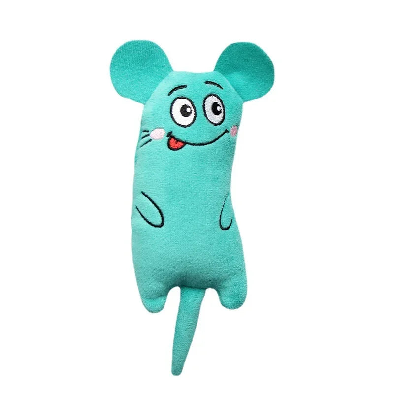 Pet Kitten Chewing Toy Funny Cute Plush Toy Teeth Grinding Catnip Cat