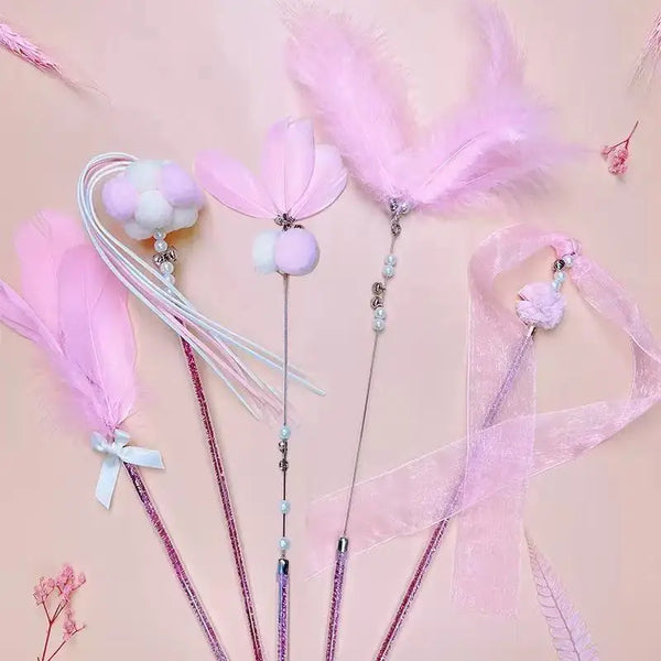 FeatherFrenzy Cat Wand Set