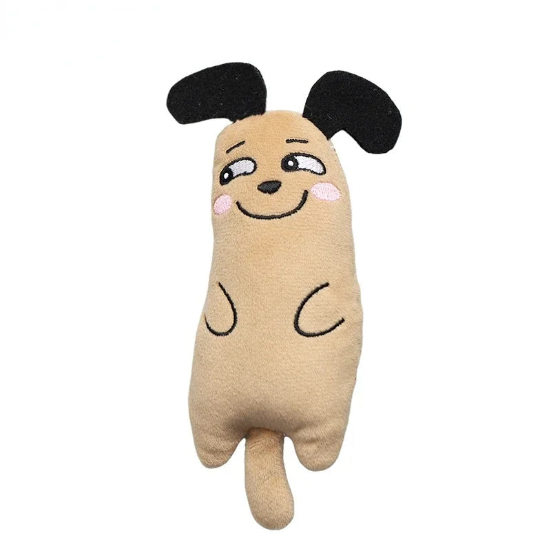Pet Kitten Chewing Toy Funny Cute Plush Toy Teeth Grinding Catnip Cat