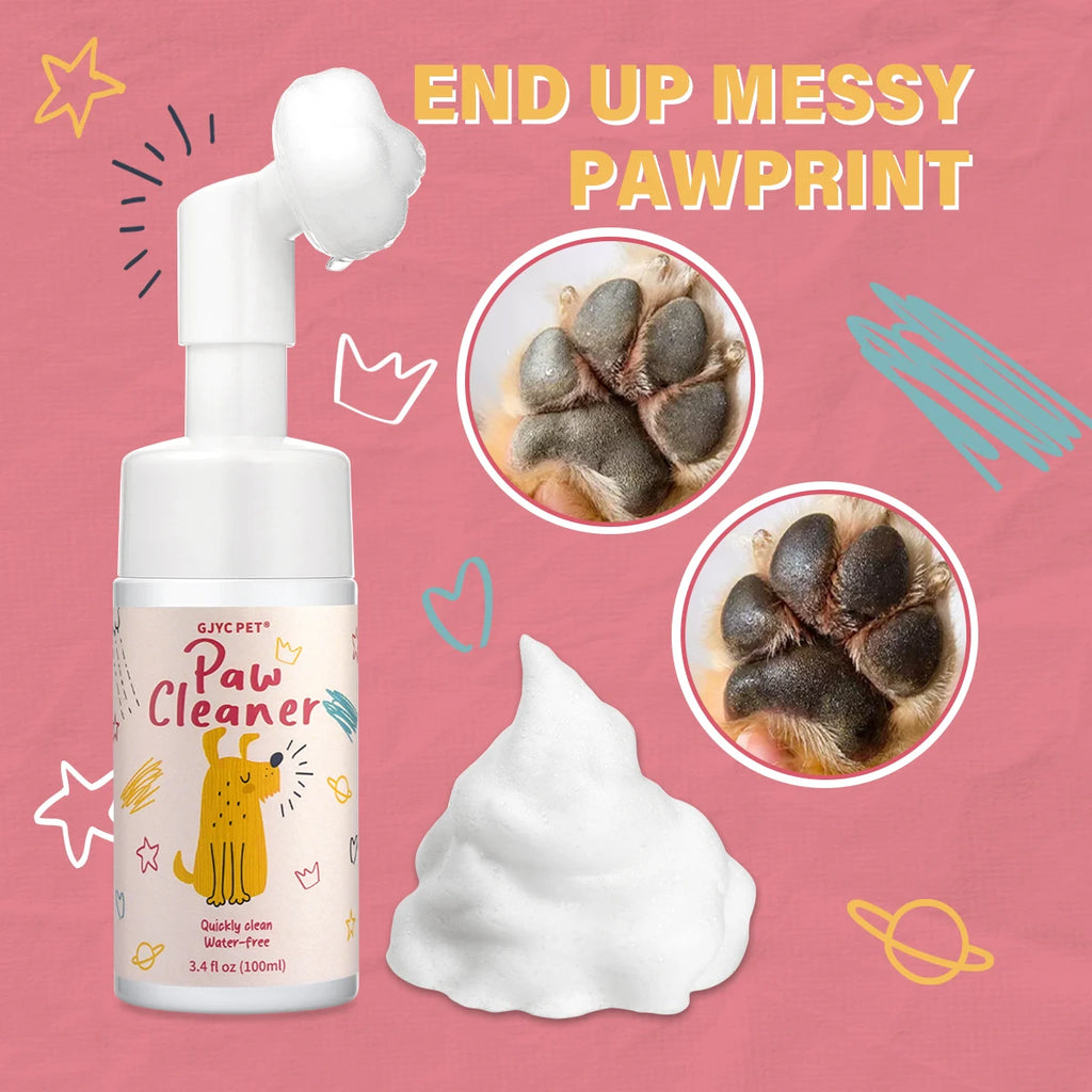 100mlPaw Cleaner Foam Dog Claw Cleaner Cat Paw Cleaner Waterless Pet