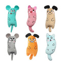 Pet Kitten Chewing Toy Funny Cute Plush Toy Teeth Grinding Catnip Cat